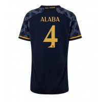 Fotballdrakt Dame Real Madrid David Alaba #4 Bortedrakt 2023-24 Kortermet